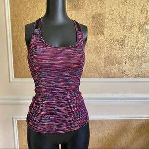 Material Girl Active pink striped top XS
